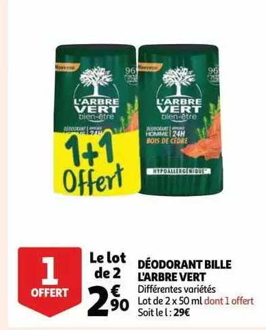 Déodorant Bille L'arbre Vert