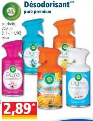 désodorisant pure premium air wick