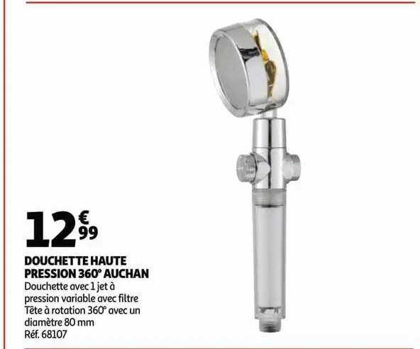 Douchette Haute Pression 360° Auchan