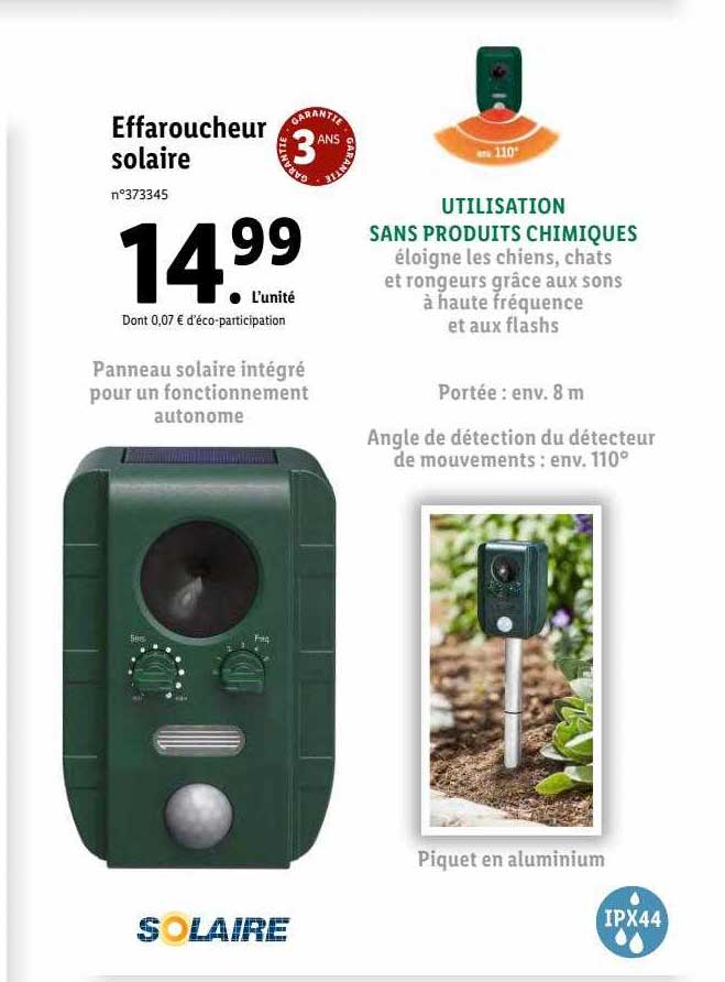 effaroucheur solaire