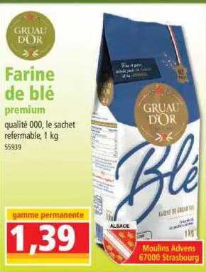 farine de blé premium gruau d'or