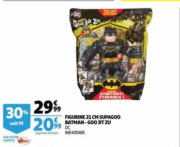 figurine 21 cm supagoo batman - goo jit zu