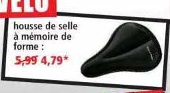 housse de selle à mémoire de forme