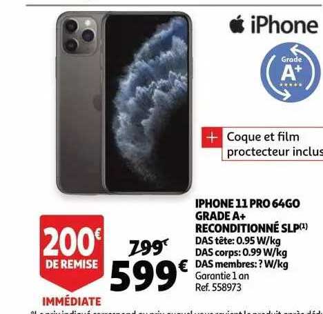 iphone 11 pro 64 go grade a+ reconditionné slp