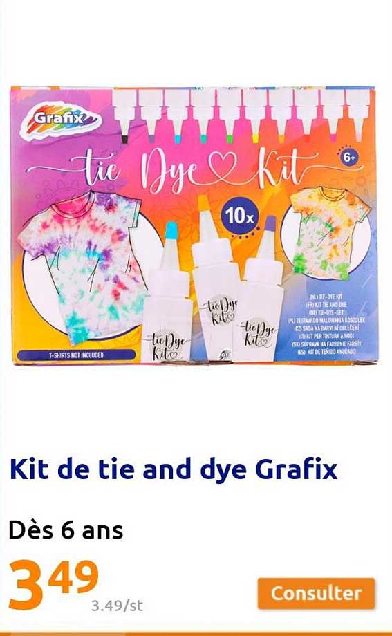 kit de tie and dye grafix