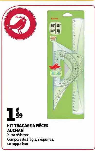 Kit Traçage 4 Pièces Auchan