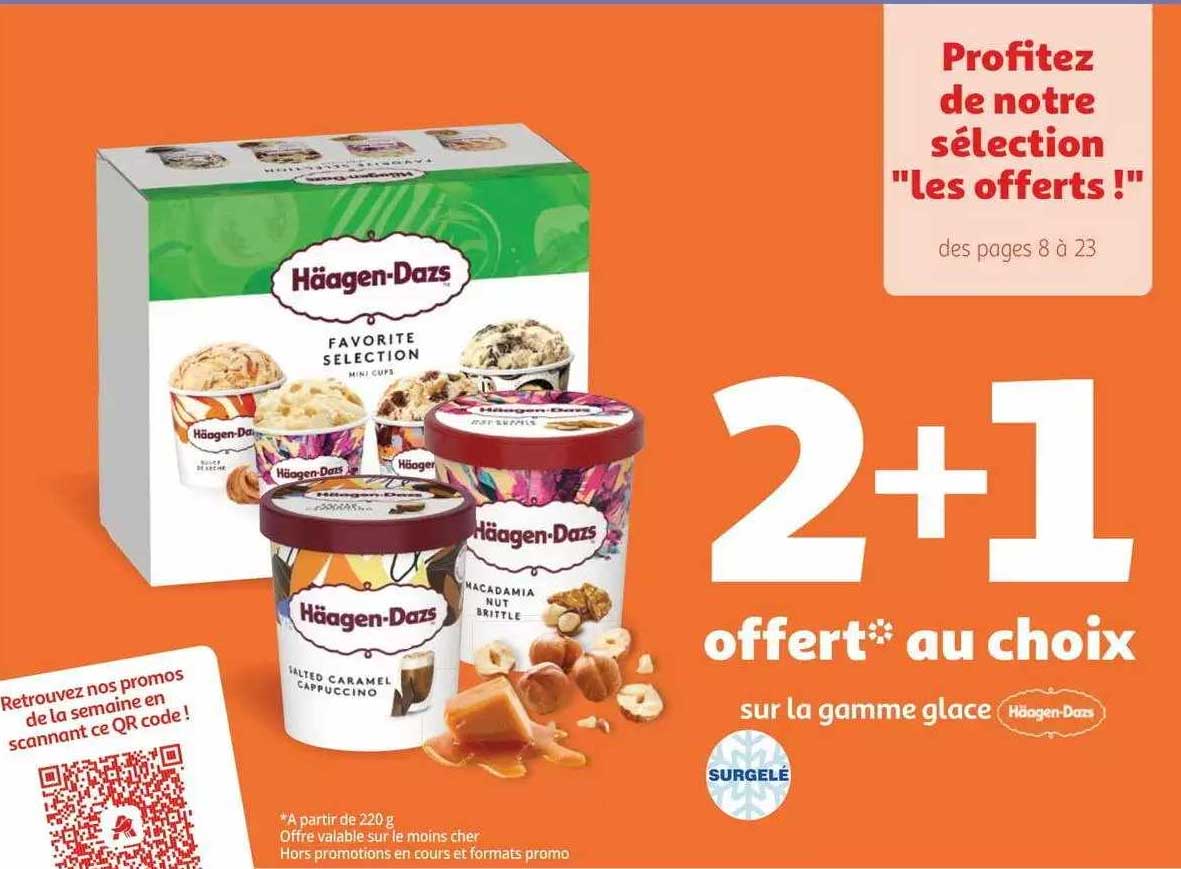 la gamme glace häagen-dazs