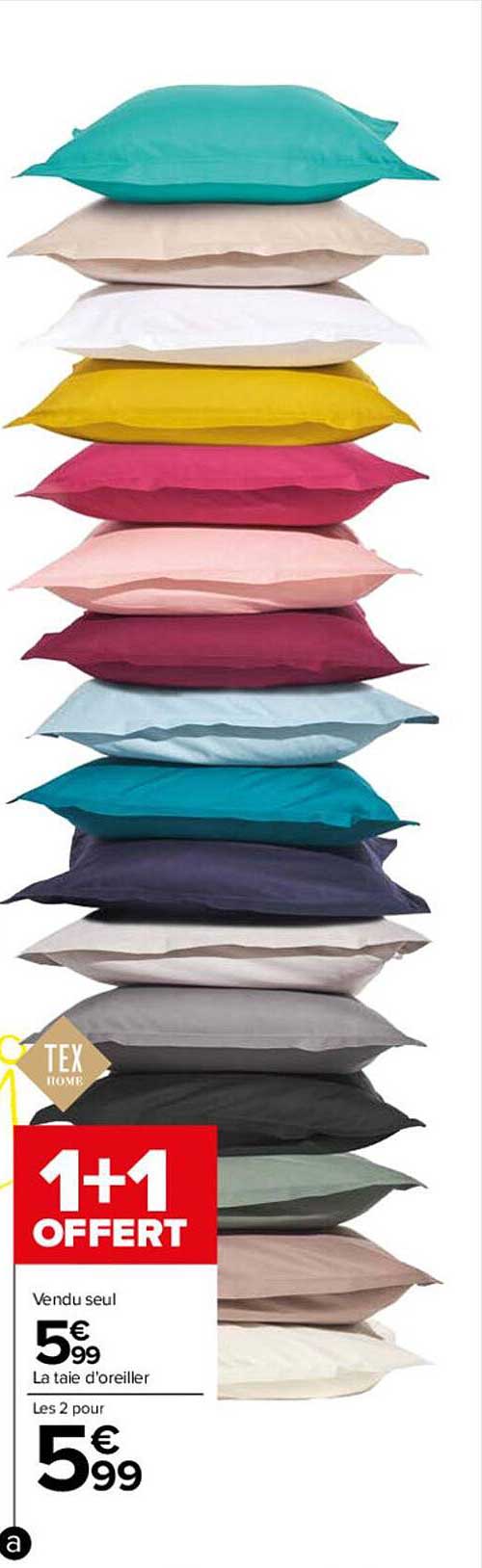 la taie d'oreiller tex home