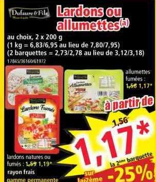 Lardons Ou Allumettes Dufaure & Fils