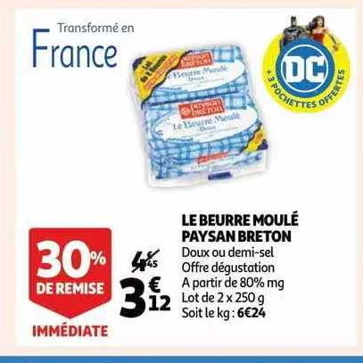 le beurre moulé paysan breton