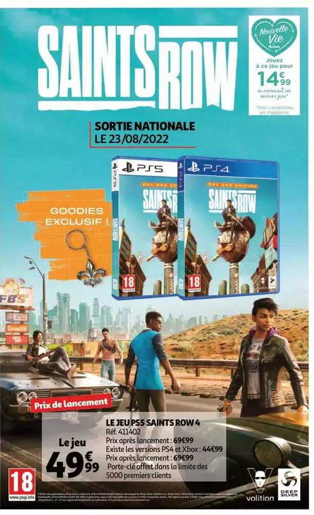 le jeu ps5 saints row 4