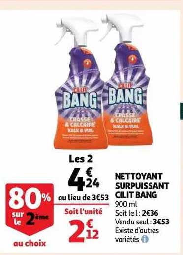 nettoyant surpuissant cilit bang