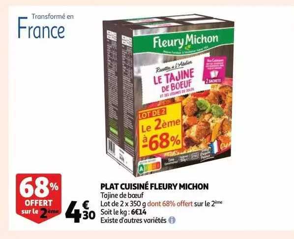 plat cuisiné fleury michon