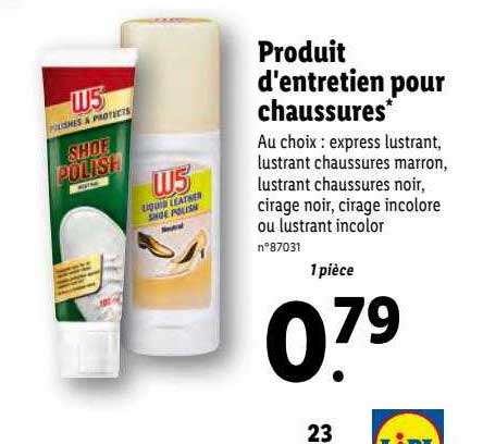produit d'entretien pour chaussures