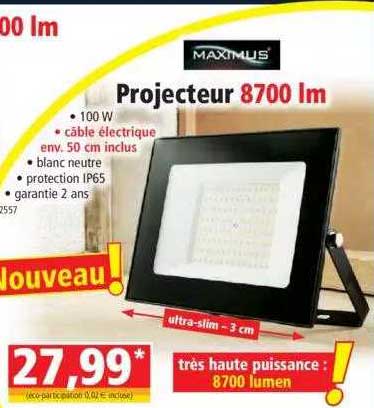 Projecteur 8700 Lm Maximus