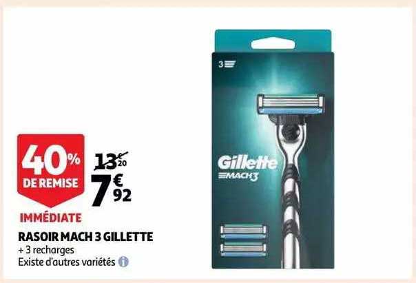 rasoir mach 3 gillette