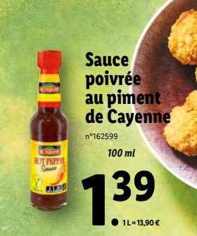 Sauce Poivrée Au Piment De Cayenne