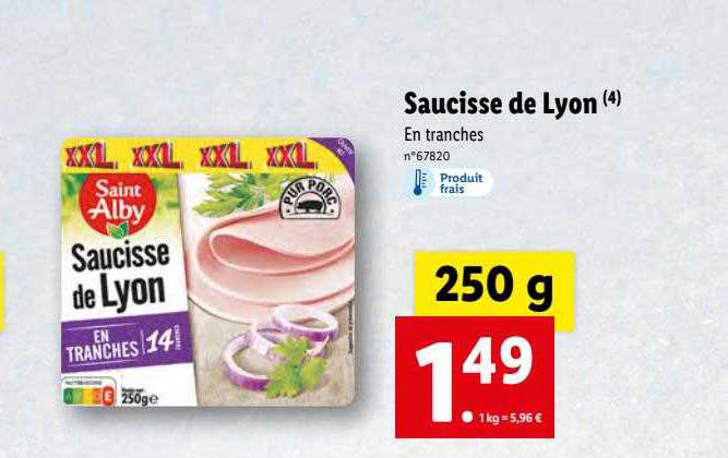 saucisse de lyon saint alby