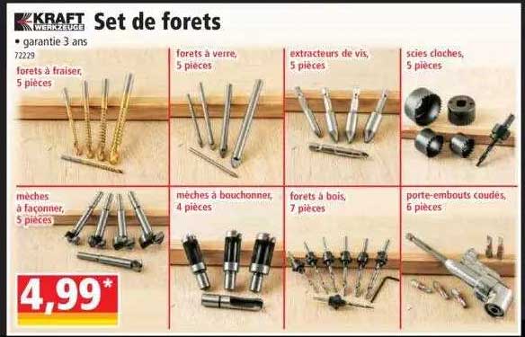 set de forets kraft werkzeuge