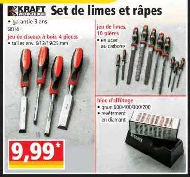 set de limes et râpes kraft werkzeuge