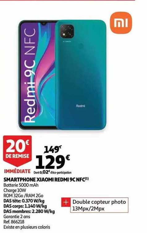 smartphone xiaomi redmi 9c nfc