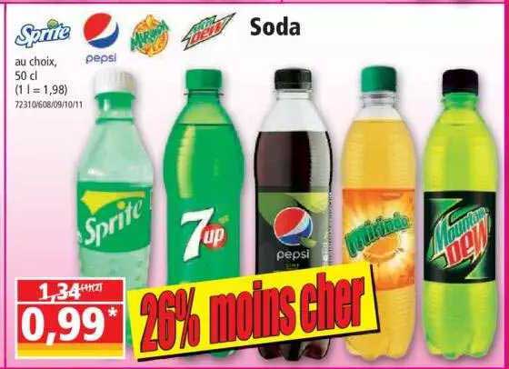 soda sprite, pepsi, mountain dew