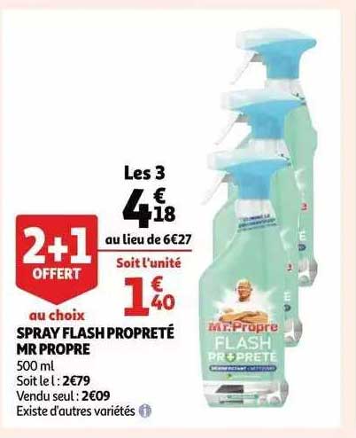 spray flash propreté mr propre