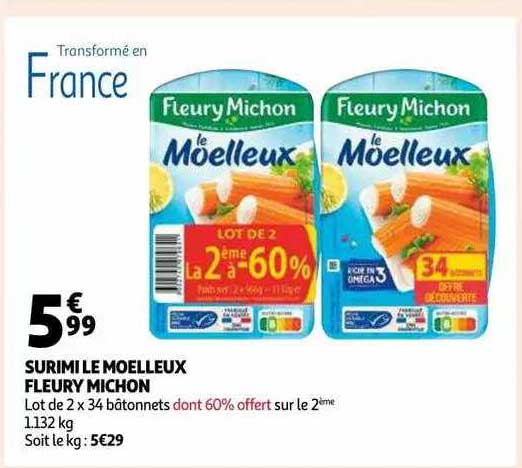 surimi le moelleux fleury michon