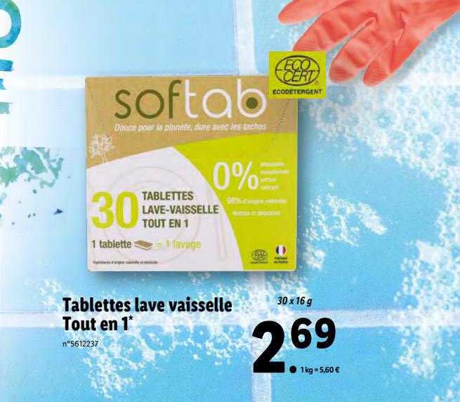 tablettes lave vaisselle tout en 1