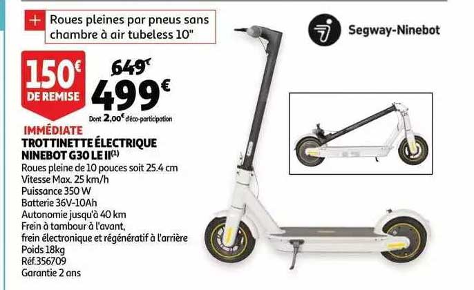 trottinette électrique ninebot g30 le II