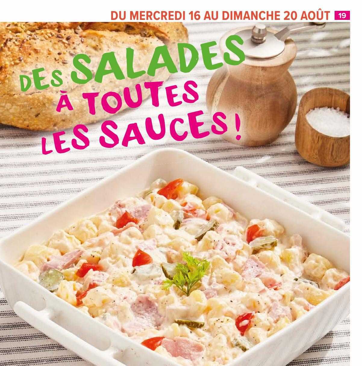 des salades à toutes les sauces