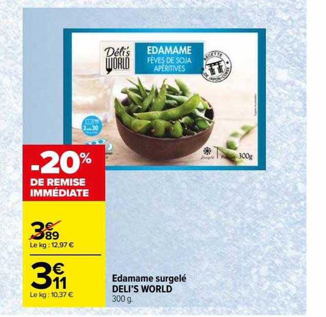 edamame surgelé deli's world