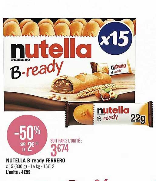 nutella b-ready ferrero
