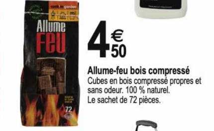 allume-feu bois compressé