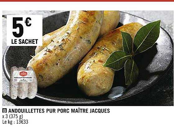 andouillettes pur porc maître jacques