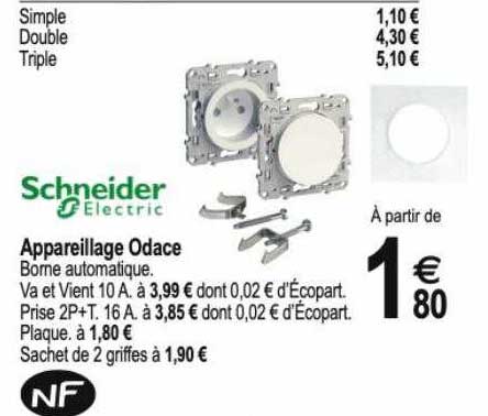 appareillage odace schneider electric