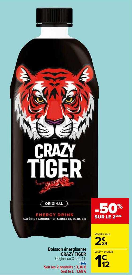 boisson énergisante crazy tiger