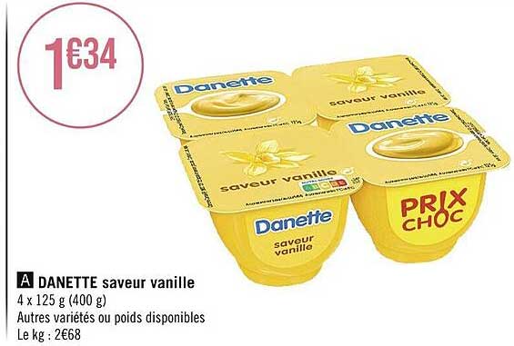 Danette Saveur Vanille