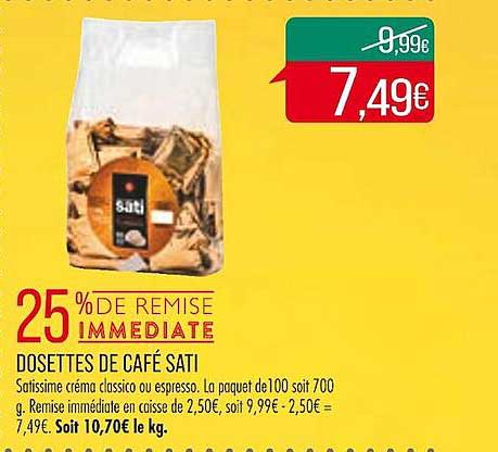 Dosettes De Café Sati