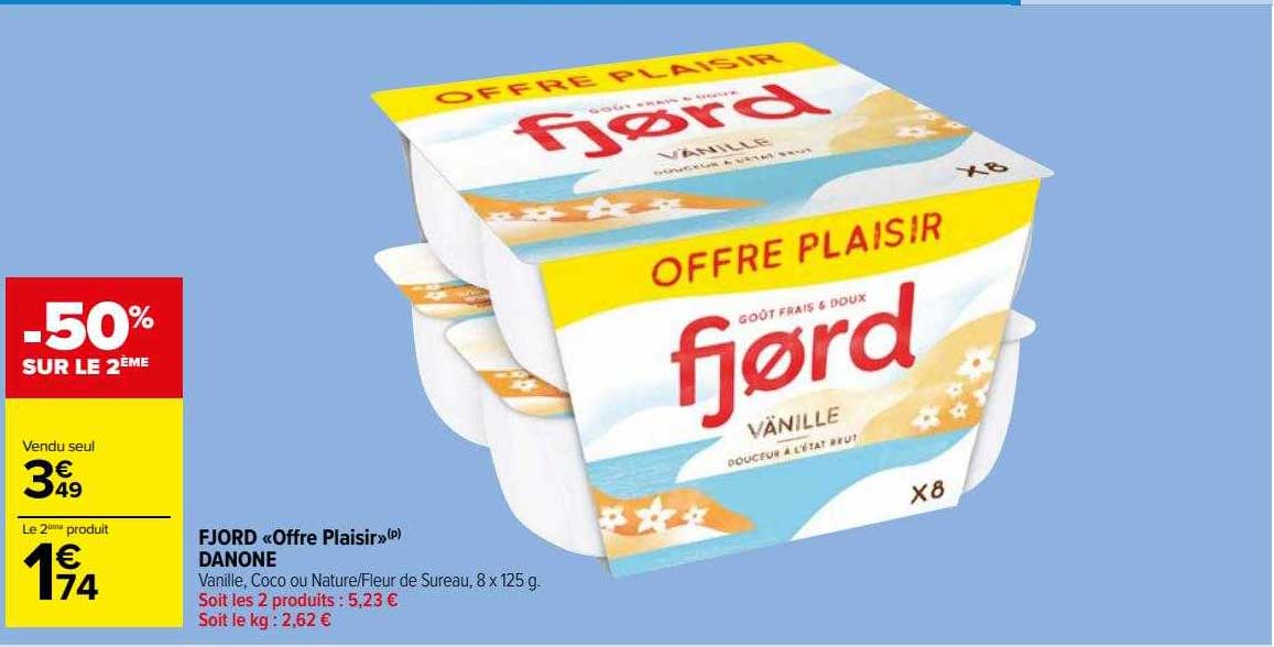 Fjord «offre Plaisir» Danone