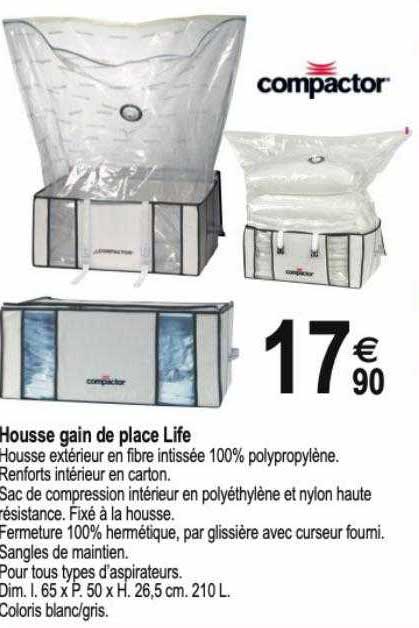 housse gain de place life compactor