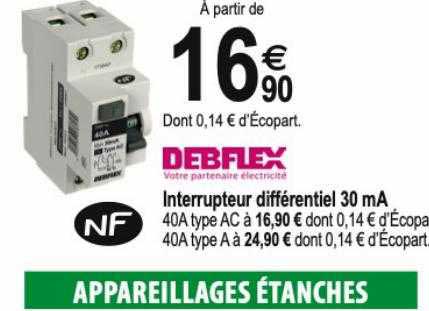 interrupteur différentiel 30 mA