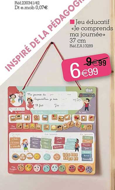 jeu éducatif «je comprends ma journée»