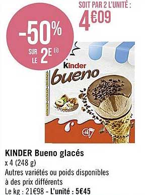 Kinder Bueno Glacés