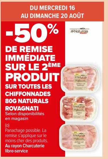 les chiffonnades 80g naturals rovagnati