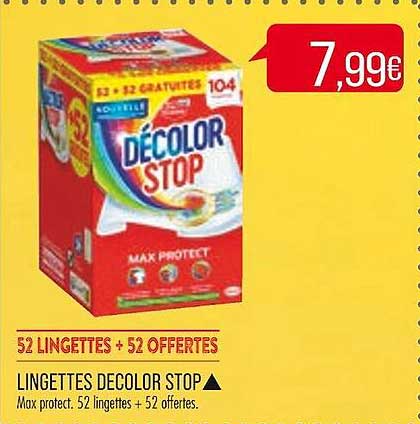 lingettes décolor stop