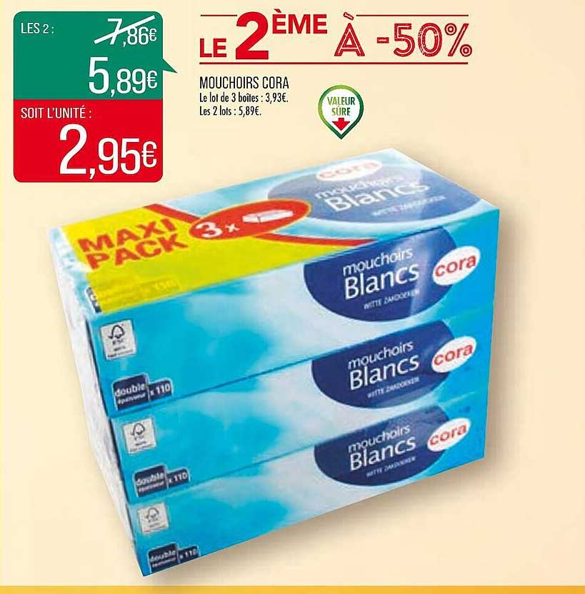 Mouchoirs Cora