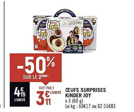 œufs surprises kinder joy