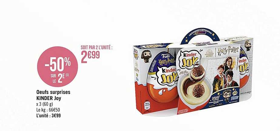 œufs surprises kinder joy