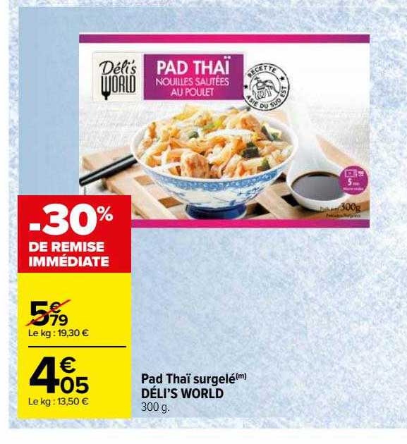 pad thaï surgelé déli's world